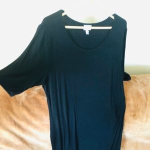 Lularoe 3xl Unicorn Black Noir Julia Dress